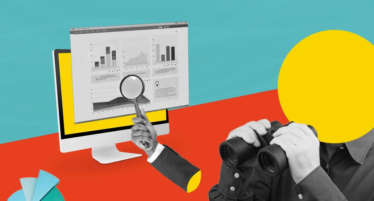 An illustration depicting website downtime and monitoring services