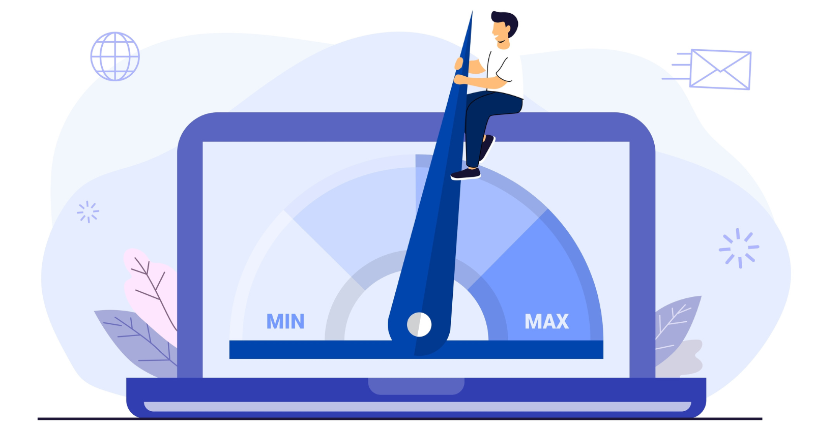 A dashboard showing various web monitoring metrics and charts